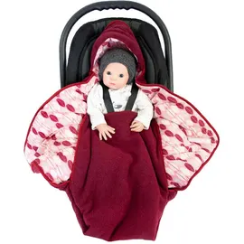 HOBEA-Germany Einschlagdecke XL bordeaux/Federn Winter