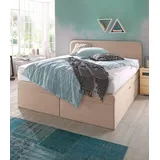 Westfalia Schlafkomfort Boxspringbett 145 x 212 cm Beige