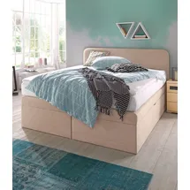 Westfalia Schlafkomfort Boxspringbett 145 x 212 cm Beige