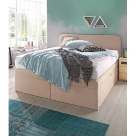 Westfalia Schlafkomfort Boxspringbett 145 x 212 cm Beige