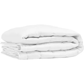 Beliani Sommerbettdecke Weiß Polyester/Baumwolle 200 x 220 cm Leicht ANNAPURNA Polyester