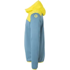 Kempa Emotion 2.0 1/4-Zip Hoodie dove blau/limonengelb XL
