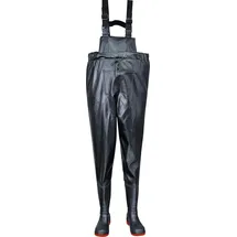 PORTWEST FW74 Sicherheits Brust-Watstiefel Schwarz 42