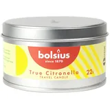 TRUE CITRONELLA, Duftkerze in Metalldose, Gelb, BOLSIUS, 49/87 mm, Brenndauer ca. 22h