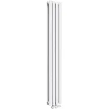 EMKE Ovaler Heizkörper 240 x 1600 mm 623 W weiß Mittelventil