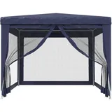 vidaXL Pavillon 3 x 4 m inkl. 4 Seitenteile Blau