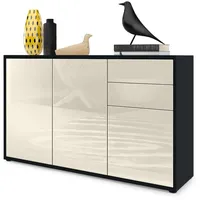 Vladon Kommode, Creme, 117x74x36 cm, Wohnzimmer, Kommoden & Sideboards,