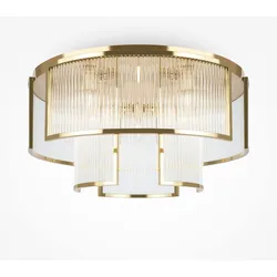Moderne Goldene Deckenlampe - Maytoni Frame Serie, 9 E14 Leuchten, 60W, Nicht Dimmbar