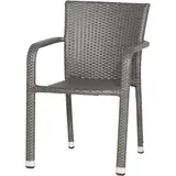 Siena Garden Minas Stapelsessel 60 x 56 x 83 cm grau