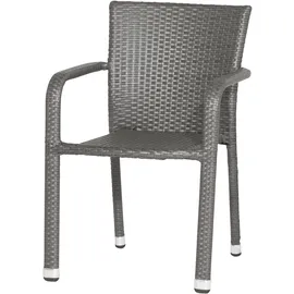 Siena Garden Minas Stapelsessel 60 x 56 x 83 cm grau