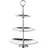 Edzard Etagere Gulf Höhe 49 cm 3-stöckig), oval, Edelstahl, gehämmert, hochglanzpoliert,