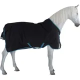 Horseware Amigo Bravo 12 50g Turnout Regendecke Navy/Turquoise, Horseware Deckengröße:145 cm / 6 ́6 - Blau