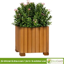 BooGardi Blumenkasten mit Einsatz · Hellbraun 25cm x 25cm x 25cm · 4 Farben 3 Größen · Pflanzgefäß für · · Terrasse