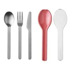 MEPAL Besteckset Ellipse 3-teilig - vivid mauve