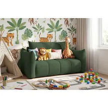WFL GROUP Schlafsofa Lilo 120 x 86 x 101 cm Cordstoff grün