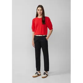 s.Oliver Chino mit geflochtenem Gürtel und Garment Dye Schwarz 34