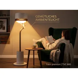 Fakir TVC 800 Standventilator Weiß/Braun
