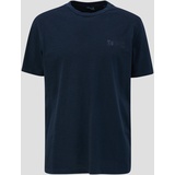 s.Oliver T-Shirt mit Rundhalsausschnitt, blau, L