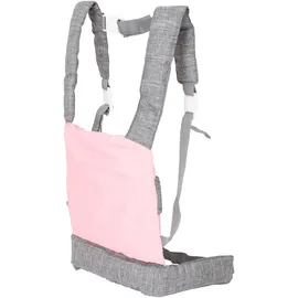 Bayer Chic 2000 Puppentrage Bauchtrage grau-rosa