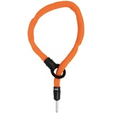 ABUS IvyTex Adaptor Chain 6KS - Fahrradschloss mit schmutz- und feuchtigkeitsabweisender Hülle - 6 mm Starke Kette - Orange,