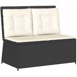 vidaXL Gartenbank 3394467 110 x 60 x 85 cm Schwarz