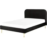Beliani Flayat 140 x 200 cm H2 Schwarz/Gold