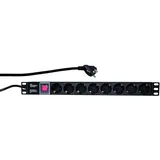 Logilink 19" Steckdosenleiste 8-fach, mit Schalter, 1HE, 2m (PDU8C01)