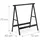 Relaxdays Klappbock Stahl 75 cm schwarz 2er Set