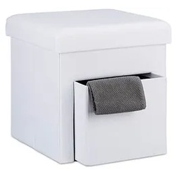 relaxdays Hocker mit Stauraum 10020369_49 weiß