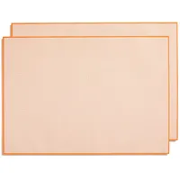 2er-Set Millimeterpapier Schreibtischunterlage zum Beschreiben und skizzieren I zum Abreißen I Mathematisches Papier I Büro und Schule I DIN A2 I groß I Orange I Offset 90 g/m2 40 Blatt I dv1195