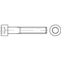 Industrial Quality Supplies DIN 912 Zylinderschraube, mit Innensechskant, 12.9