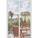 luxuskollektion Fliegengitter Magnetvorhang Tür 80 x 210 cm Weiß