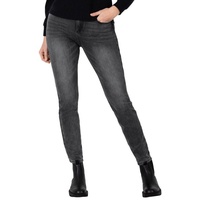 TIMEZONE Damen Jeans TIGHT ALEENATZ WOMANSHAPE Tight Fit Vulcano Grau Wash 8057 Normaler Bund Reißverschluss W 30 L 32
