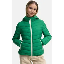 Winterjacke MARIKOO "Pack mich ein", Damen, Gr. L, grün (smaragd grün), Obermaterial: 100% Polyester; Innenmaterial: 100% Polyester; Futter&Wattierung: 100% Polyester, Jacken, Mit Kapuze und Beutel zum Verstauen der Jacke