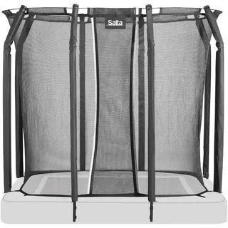 Salta Trampolin 305 x 214 cm inkl. Sicherheitsnetz Grau/Schwarz