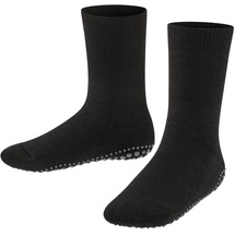 Falke Kinder Stoppersocken Catspads K Hp Baumwolle Wolle rutschhemmende Noppen 1 Paar, Schwarz 23-26