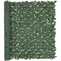 Mophorn VEVOR Sichtschutzzaun aus Efeu, 1500 x 2490 mm, Pflanzenwand, grüner Efeuzaun mit verstärkter Verbindung, künstliche Hecken mit Weinblättern als