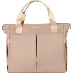 Kikkaboo Wickeltasche Brielle, Clips zur Befestigung, wasserfest, Schultergurt beige