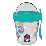 Paw Patrol Heads Becher Snackhalter mit Deckel und Löffel 350 ml
