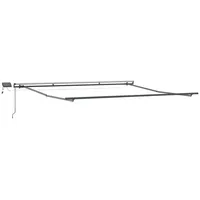 VidaXL Markise mit Manuell Anthrazit 4,5 × 3,5 m