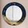 Tulup Spiegel 50 x 50 cm Blau-Gold