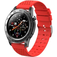Rot Smartwatch für Herren Damen, Fitness Tracker Uhr 1.54" Voll Touchscreen mit Pulsmesser Schlafmonitor Schrittzähler Stoppuhr Sportuhr Aktivitätstracker