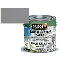 Saicos Haus- & Gartenfarbe 2710 Granitgrau seidenmatt 2,5 l