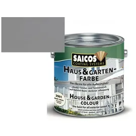 Saicos Haus- & Gartenfarbe 2710 Granitgrau seidenmatt 2,5 l