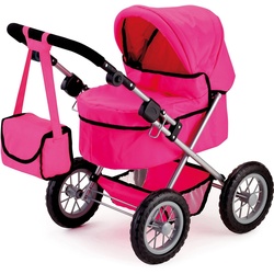 Bayer Puppenwagen Trendy, pink, mit Wickeltasche rosa