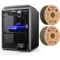Creality K1 3D-Drucker, 600 mm/s Druckgeschwindigkeit+ 1KG Schwarz Hyper PLA Filament + 1KG Grau Hyper PLA Filament