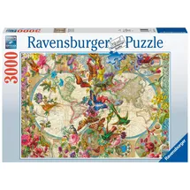 Ravensburger Weltkarte mit Schmetterlingen 3000 Teile