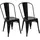 MCW Bistrostuhl MCW-A73 Metall schwarz 2er Set