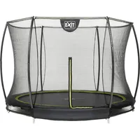 EXIT TOYS Silhouette Bodentrampolin 244 cm inkl. Sicherheitsnetz schwarz