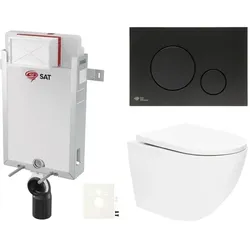 SAT Hänge-WC Set zum Einmauern SIKOSZTOR6768